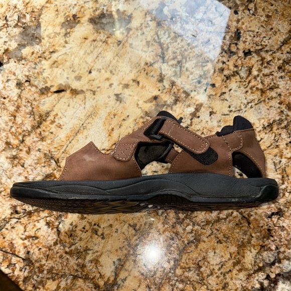 Reef Brazil Men’s Brown Black Leather Sandals Outdoor Sport Hiking Vintage - Picture 7 of 11